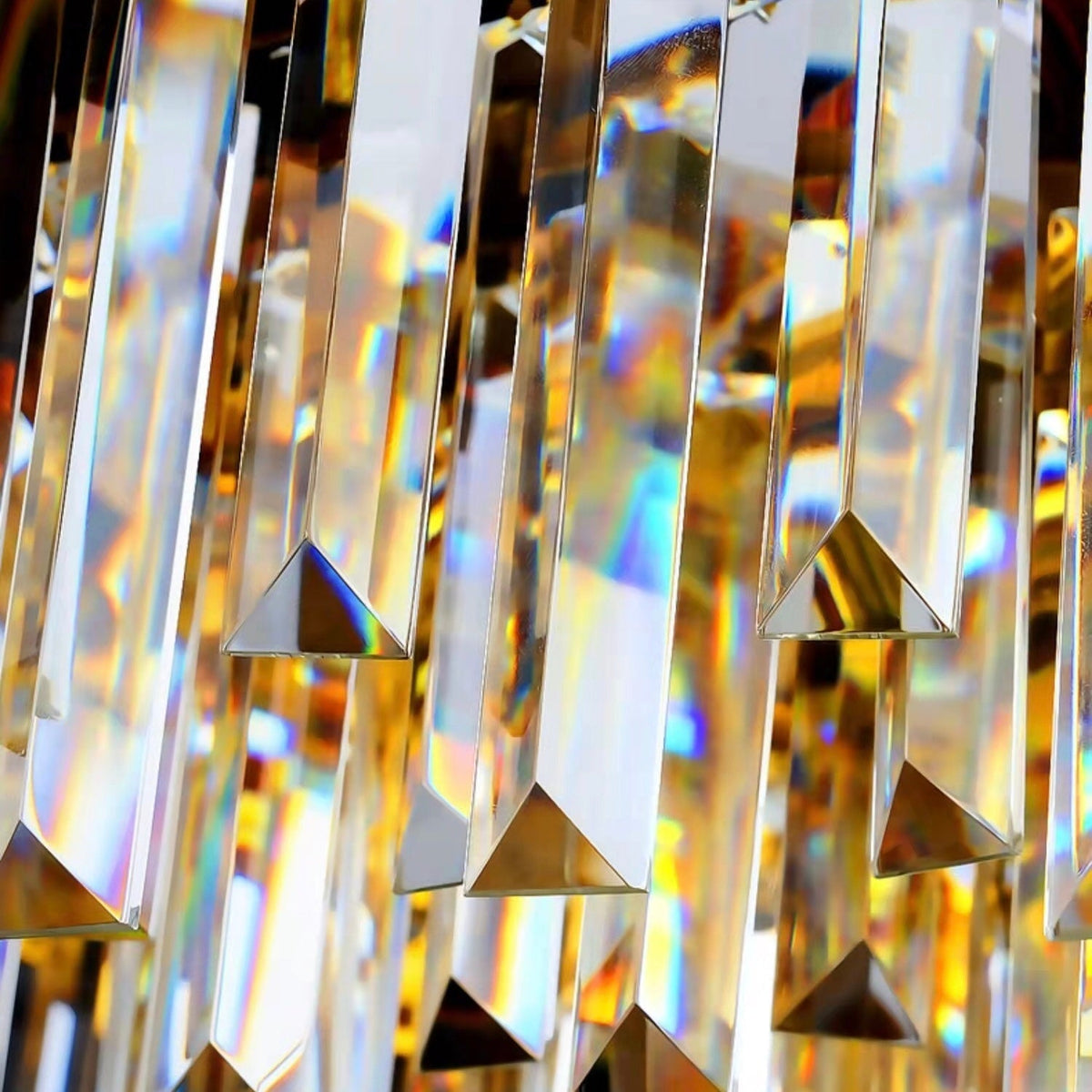 Gold/Silver Round Modern Tiered Metal Crystal Chandelier - 2 Layers Wall Light: D10.6"*H21.3"GoldWarm Lightcasivra
