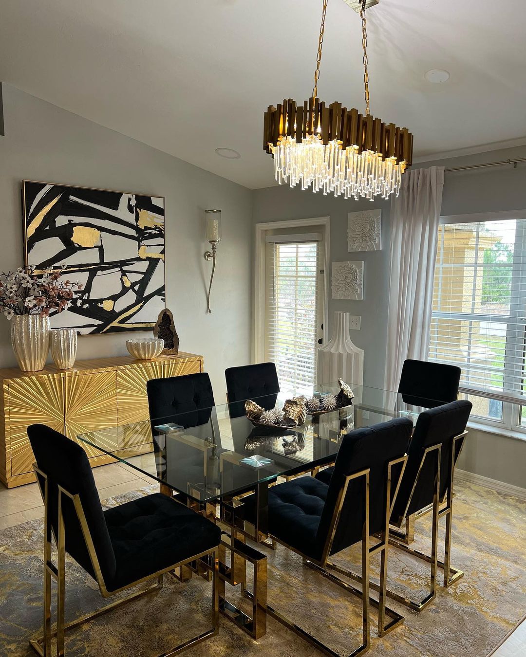Gold/Silver Round Modern Tiered Metal Crystal Chandelier - Round: 1 Layer D15.7"*H11.8"/4 LightsGoldWarm Lightcasivra