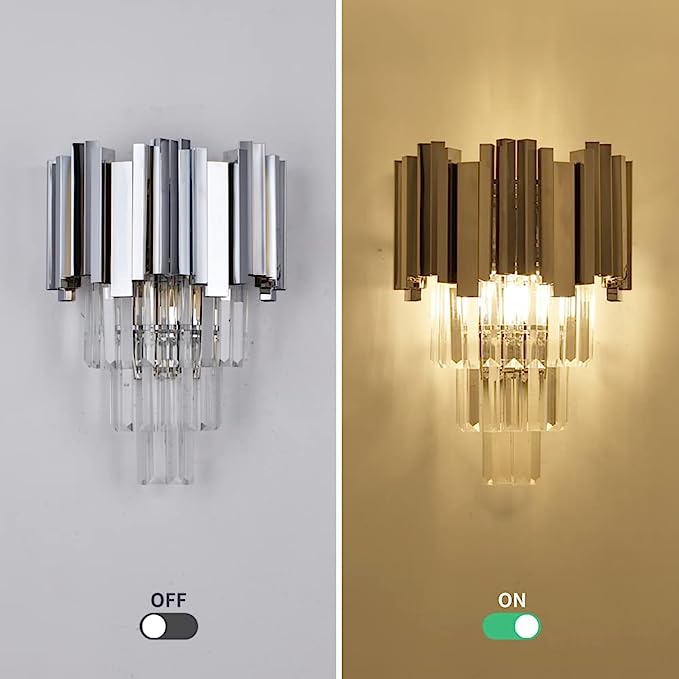 Gold/Silver Round Modern Tiered Metal Crystal Chandelier - Rectangle: L35.5" *W11.8" *H13.8"/7 LightsSilverWarm Lightcasivra