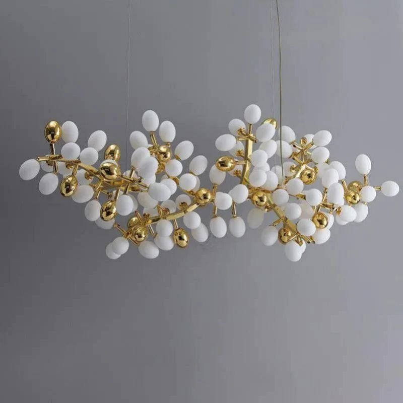 Grapes Horizontal Branch Chandelier - 39.4" L X 15.7" W X19.7" Hcasivra
