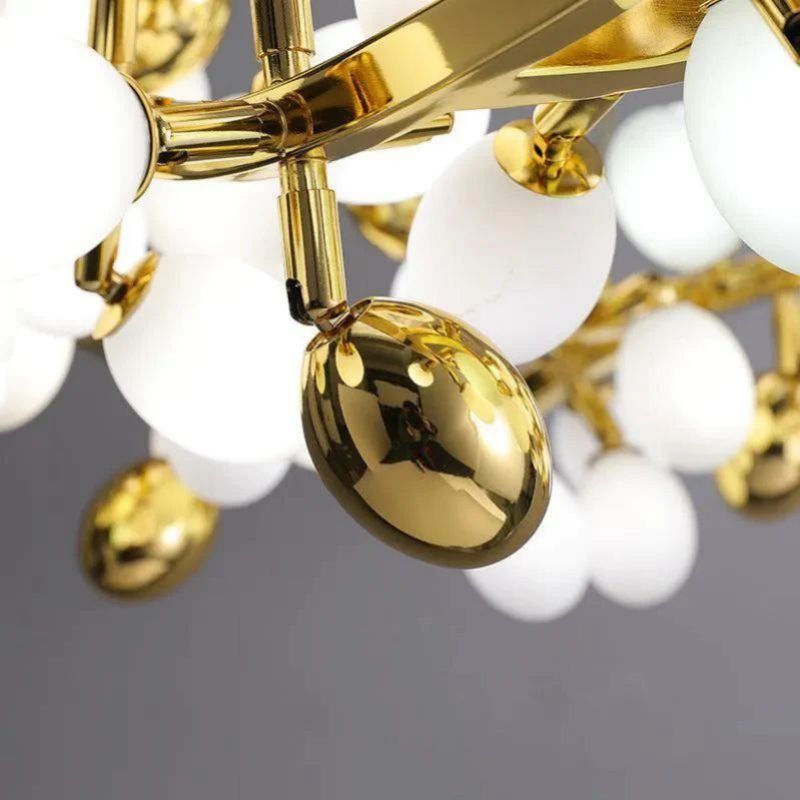 Grapes Horizontal Branch Chandelier - 39.4" L X 15.7" W X19.7" Hcasivra