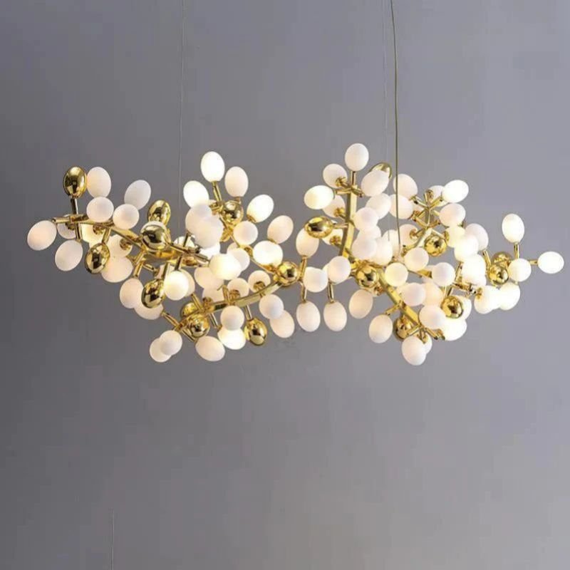 Grapes Horizontal Branch Chandelier - 39.4" L X 15.7" W X19.7" Hcasivra