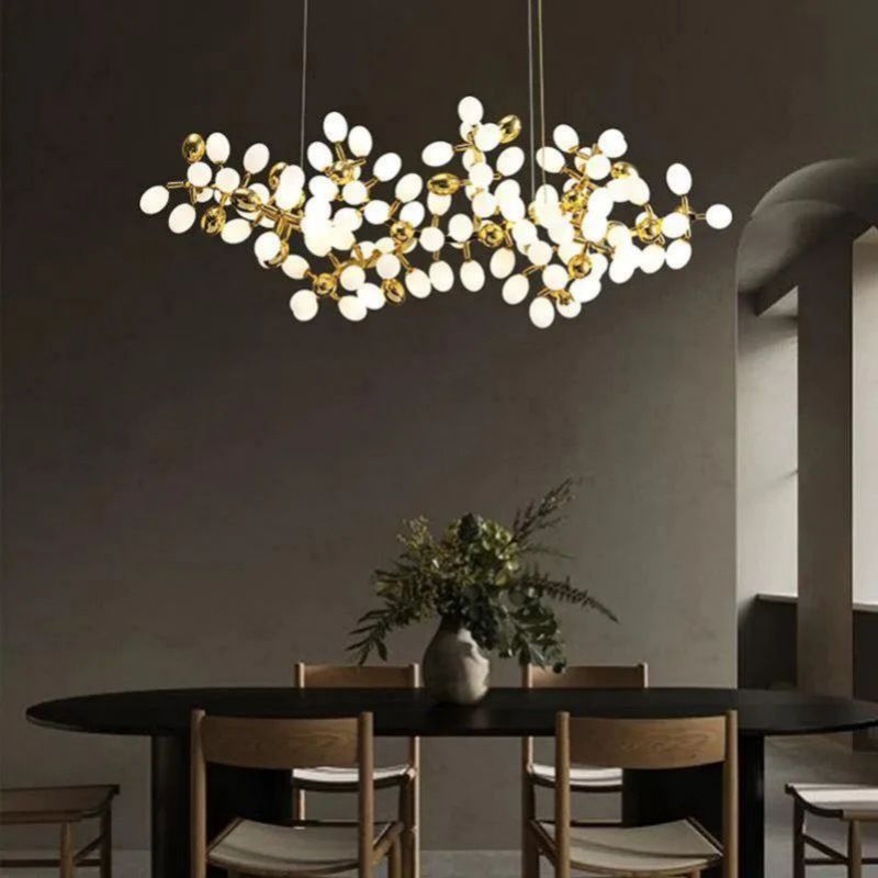 Grapes Horizontal Branch Chandelier - 39.4" L X 15.7" W X19.7" Hcasivra