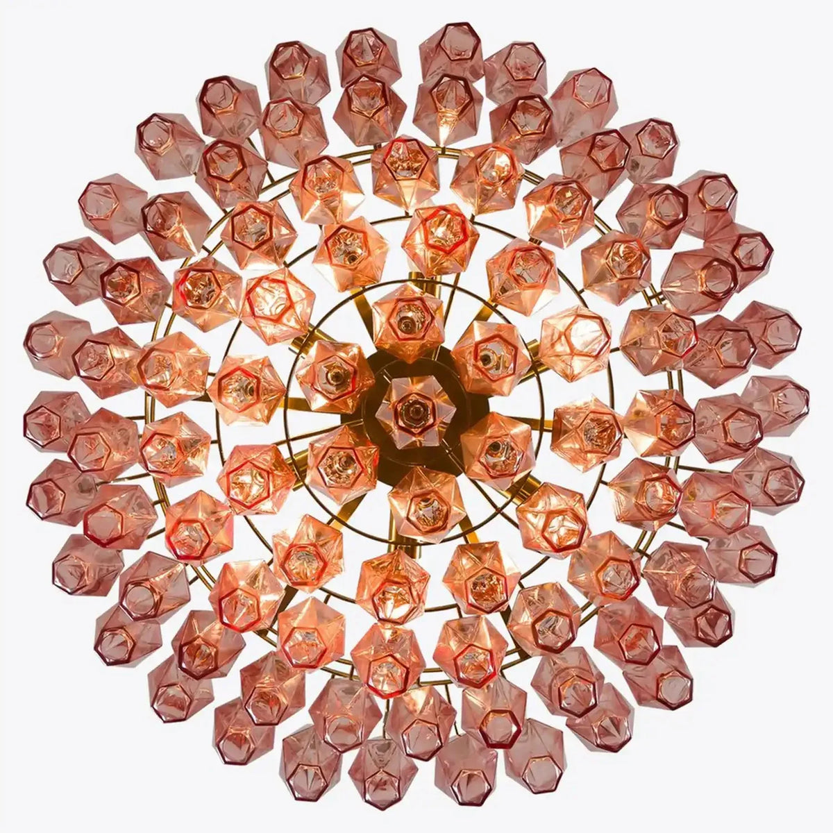 Hand Blown Tier Glass Large Murano Chandelier 24"31"40"-American Vintage chandelier lamp-casivra-casivra