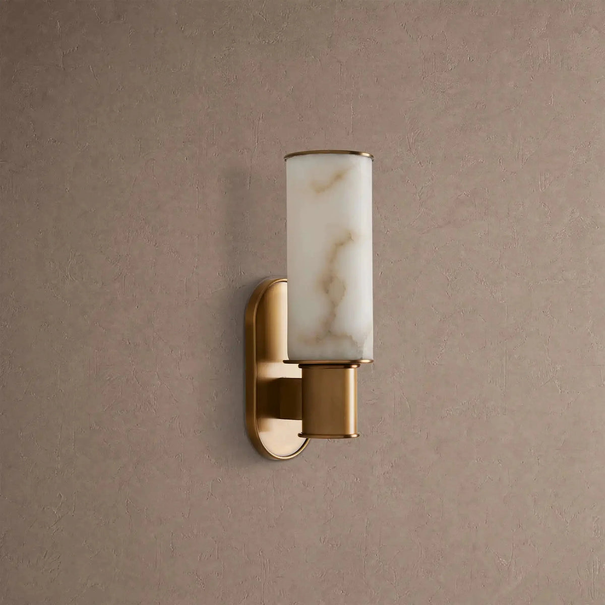 Hartley Alabaster Wall Sconce - Brasscasivra