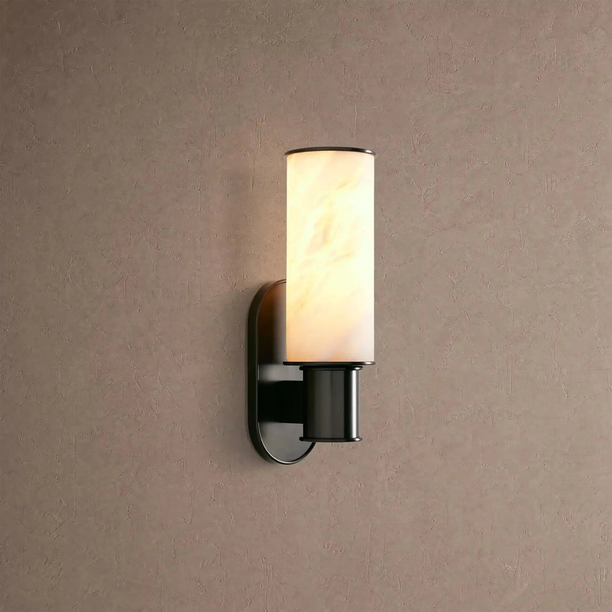 Hartley Alabaster Wall Sconce - Blackcasivra