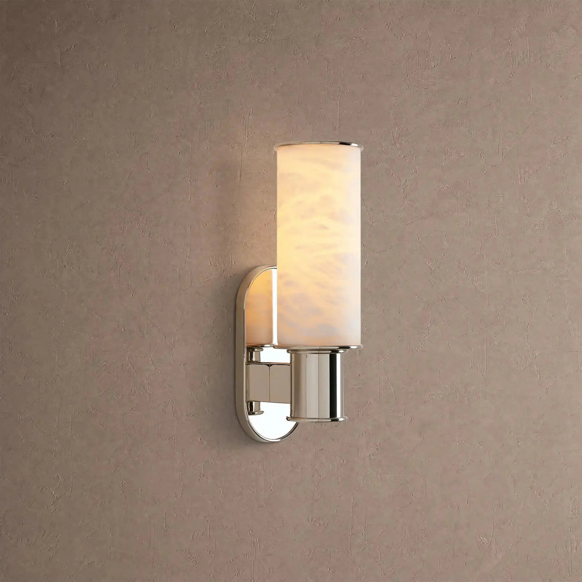 Hartley Alabaster Wall Sconce - Nickelcasivra