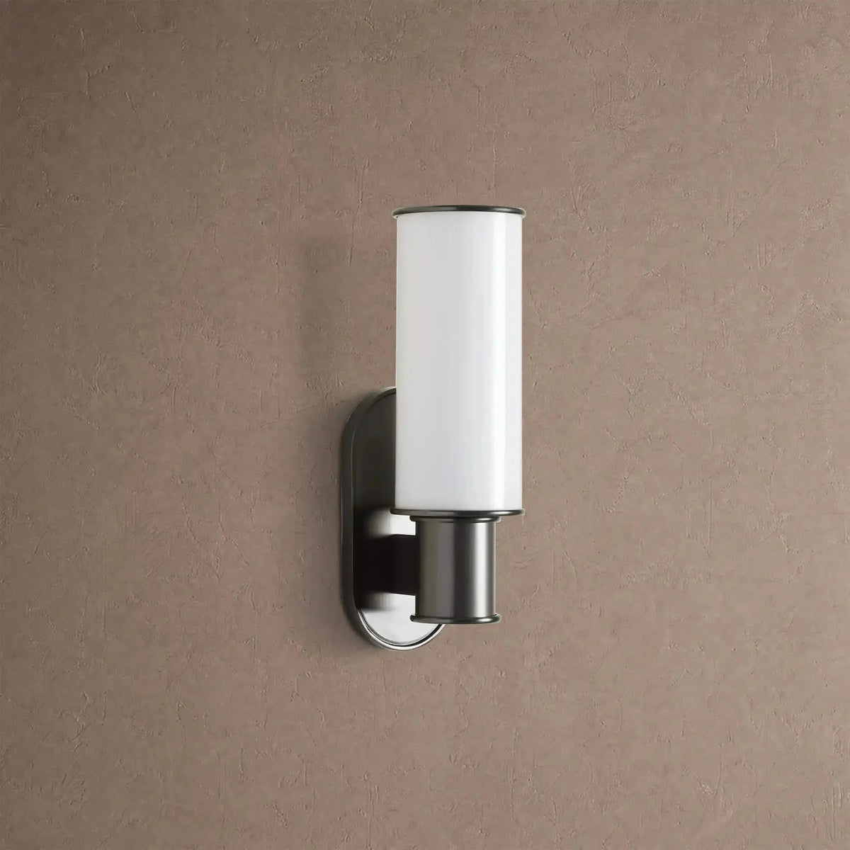 Hartley Milk Glass Wall Sconce - Blackcasivra