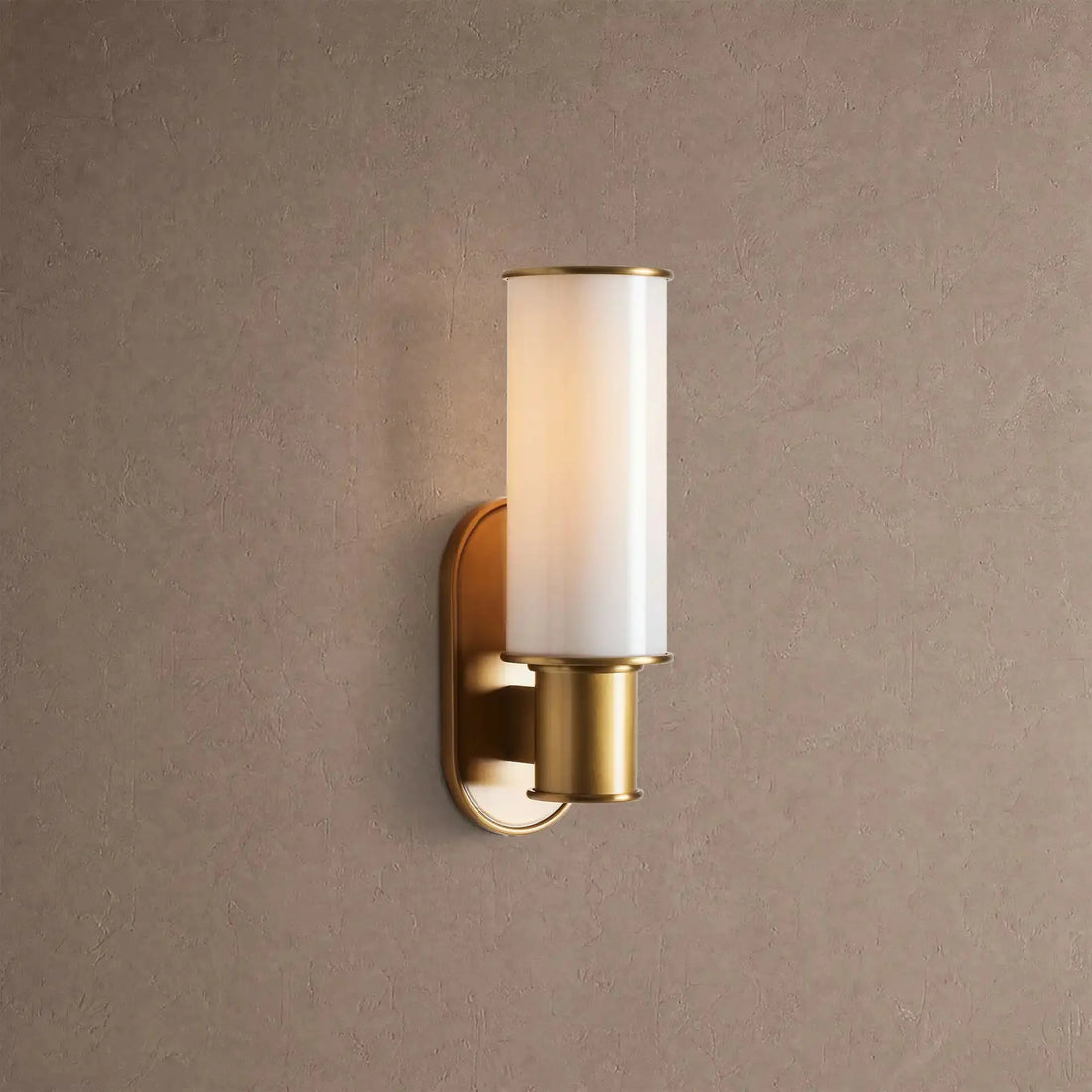 Hartley Milk Glass Wall Sconce - Brasscasivra