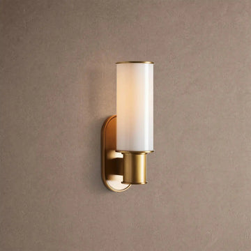 Hartley Milk Glass Wall Sconce - Brasscasivra