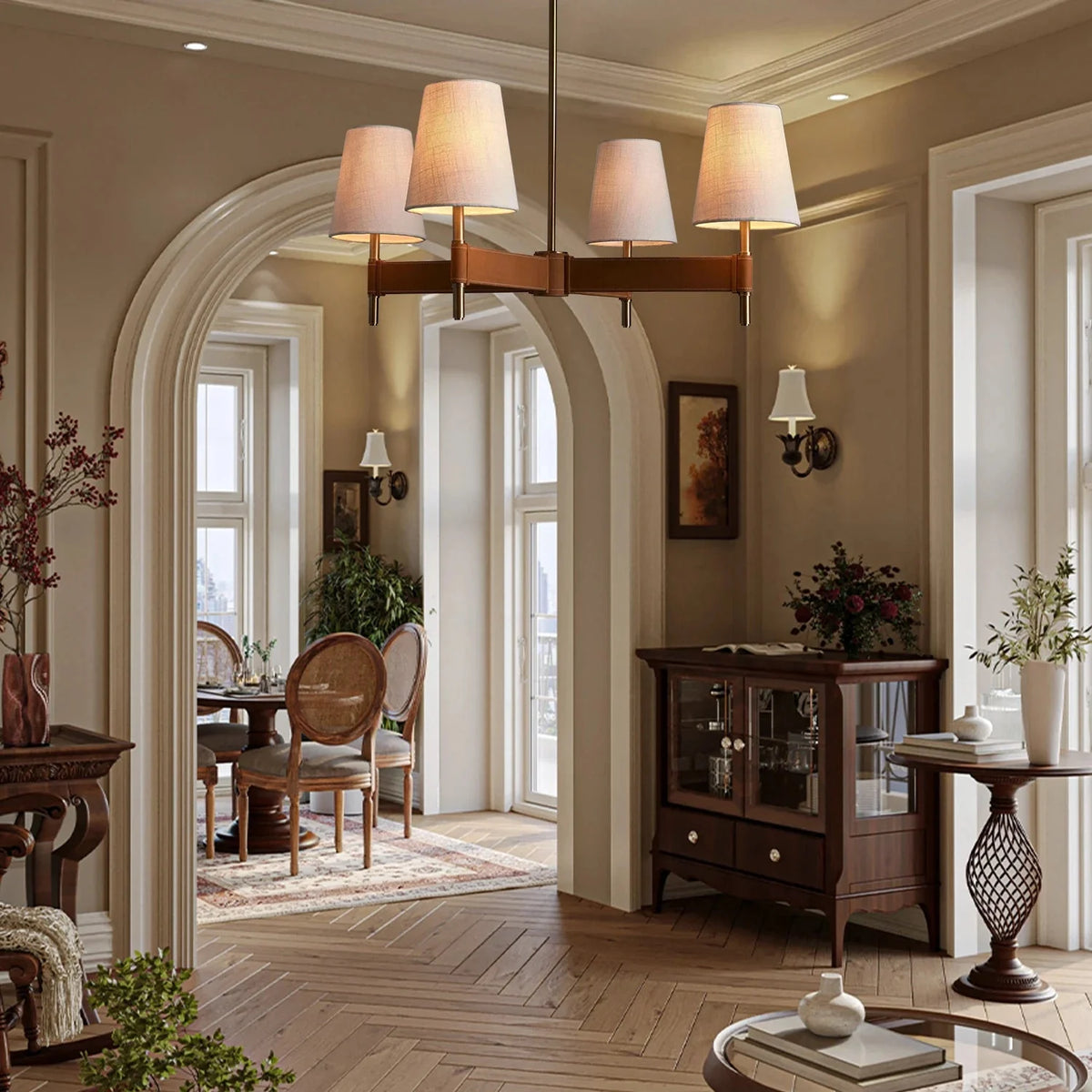 Henley 4-Light Cross Chandelier - casivra
