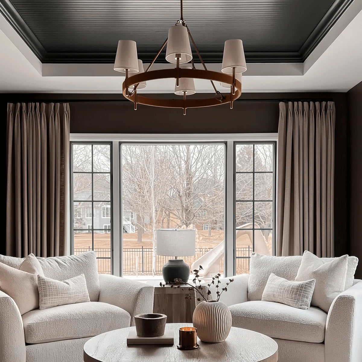 Henley Round Chandelier 6/8/10-Light in brass by Blush Lighting