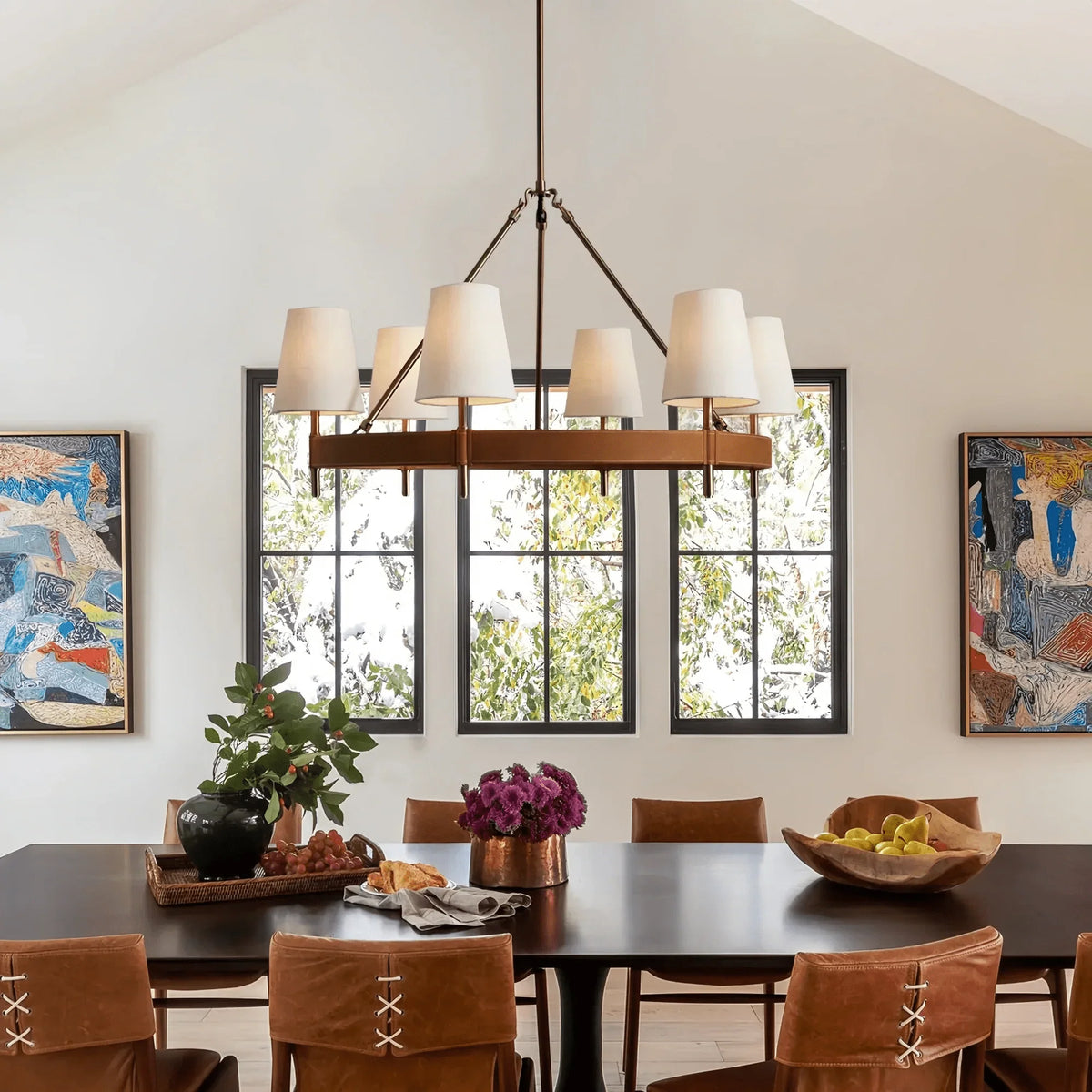 Henley Round Chandelier 6/8/10-Light - brass finish, modern home lighting