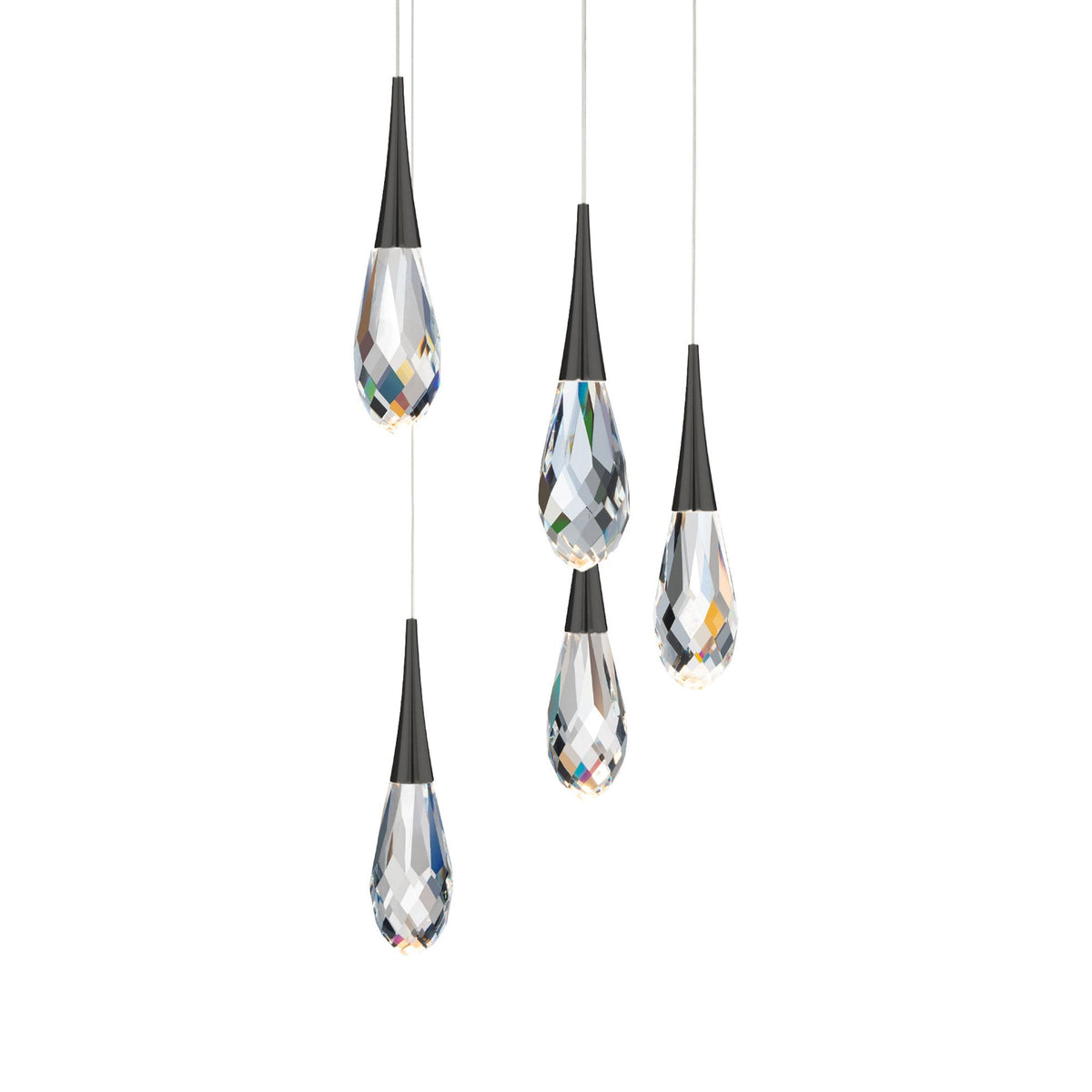Hibiscas LED Multi Light Pendant Light - Black5-Lightcasivra