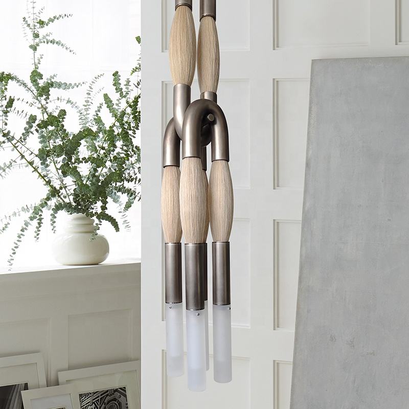 Horsehair Pendant Light - BLACKENED BRASSPALOMINOcasivra