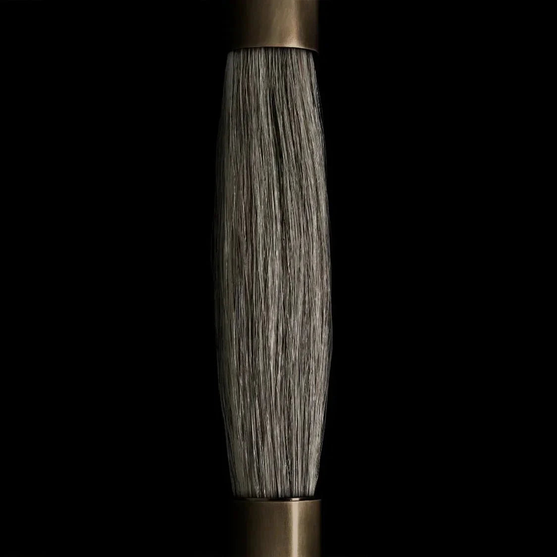 Horsehair Wall Sconce - Aged BrassJet Blackcasivra