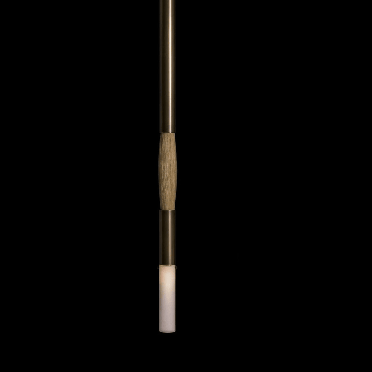 Horsehair Wall Sconce - Aged BrassJet Blackcasivra