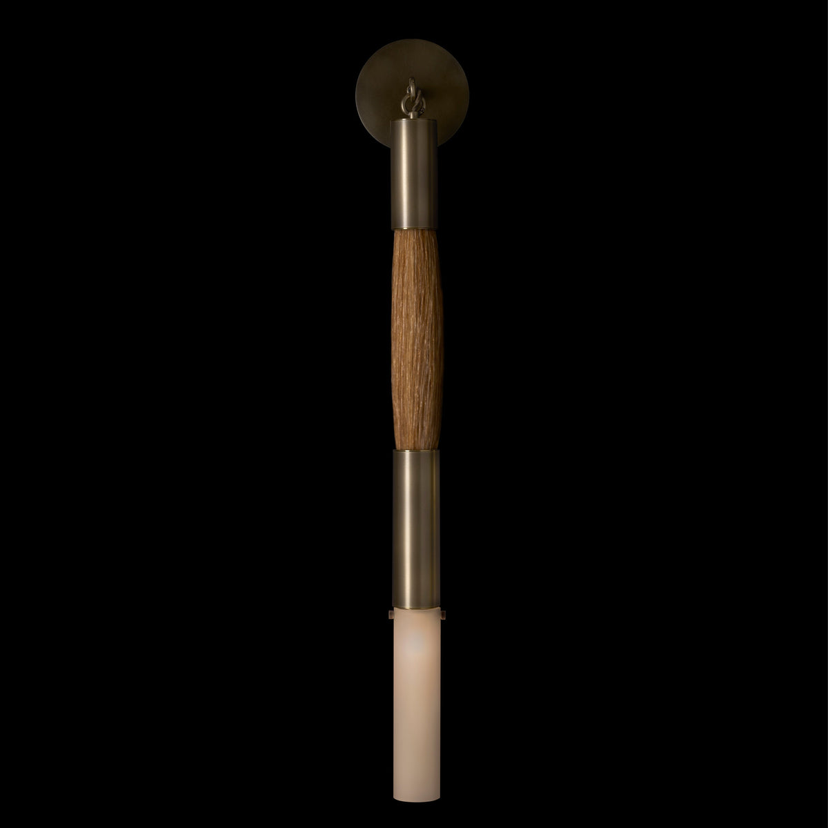 Horsehair Wall Sconce - Aged BrassJet Blackcasivra