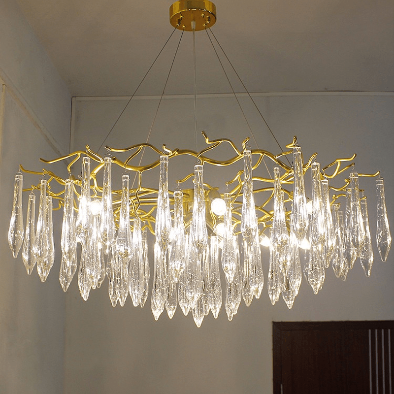 Hurrey Branch Crystal Rain Chandelier - 23.62" diamcasivra