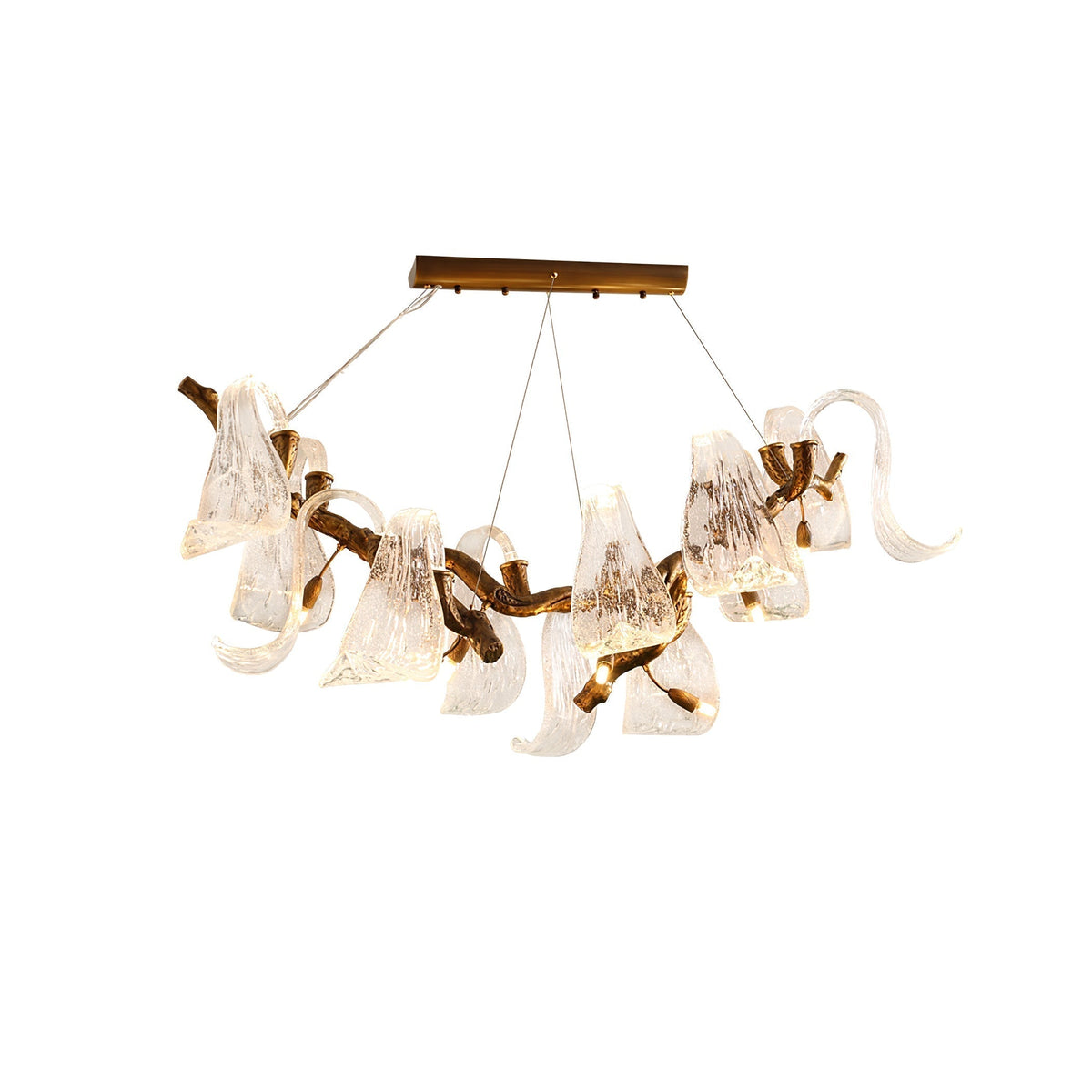 Icarus Wings Horizontal Branch Chandelier - L 39.4″ x W 15.7″ x H 15.7″ / L 100cm x W 40cm x H 40cmcasivra