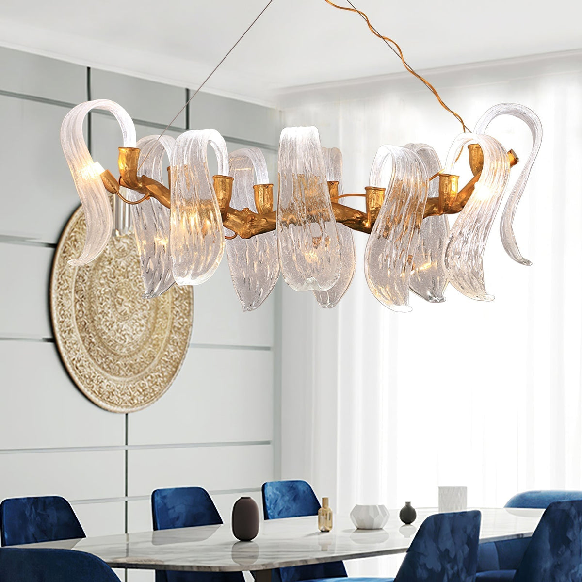 Icarus Wings Horizontal Branch Chandelier - L 39.4″ x W 15.7″ x H 15.7″ / L 100cm x W 40cm x H 40cmcasivra
