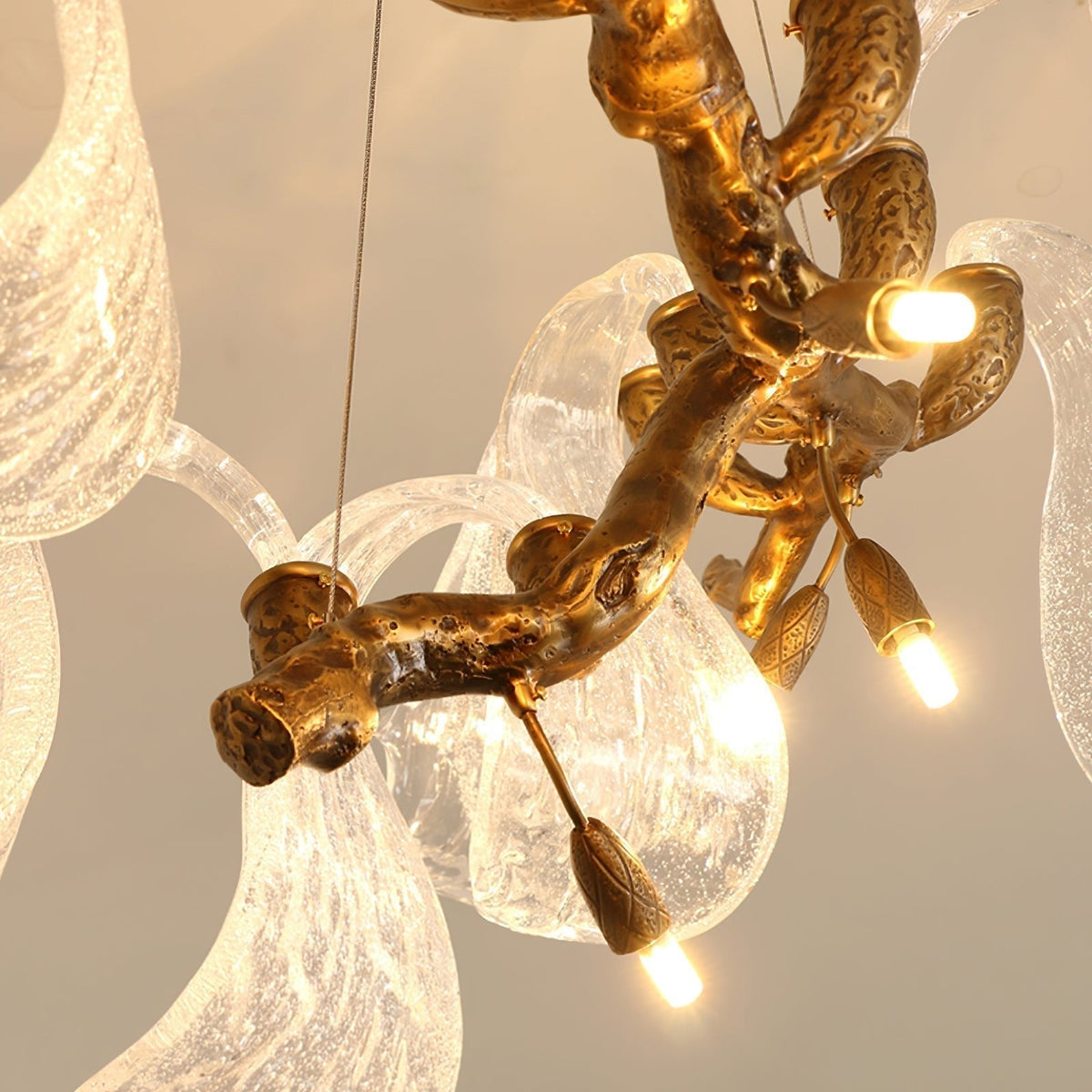 Icarus Wings Horizontal Branch Chandelier - L 39.4″ x W 15.7″ x H 15.7″ / L 100cm x W 40cm x H 40cmcasivra