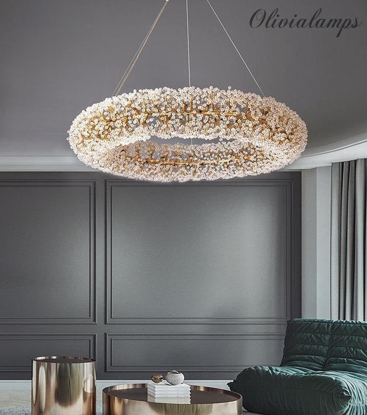 Iissabelle Flower Crystal Chandelier - Diameter 70 cm ( 28 in )casivra