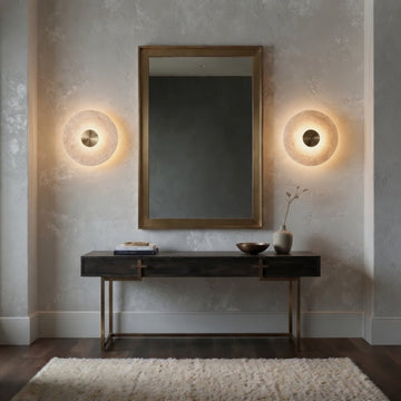 buySolena Marble Disc Wall Sconce - Morsale
