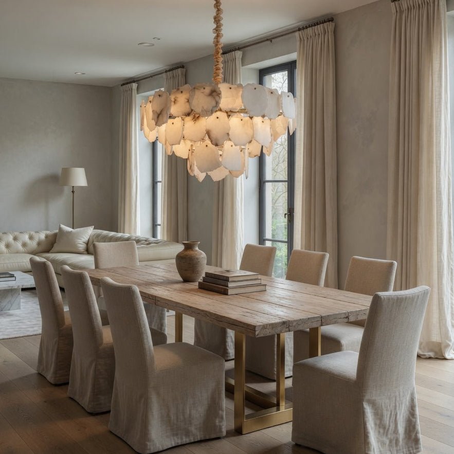 buyNorham Modern Marble Tiered Slice Chandelier - Morsale