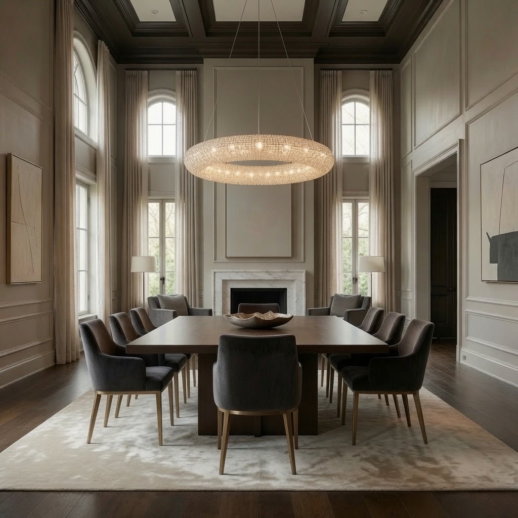 buyLucente Modern Crystal Ring Chandelier - Morsale