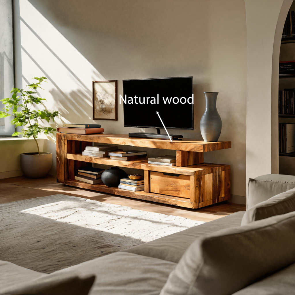 Modern Console Storage Stand For Living Room
