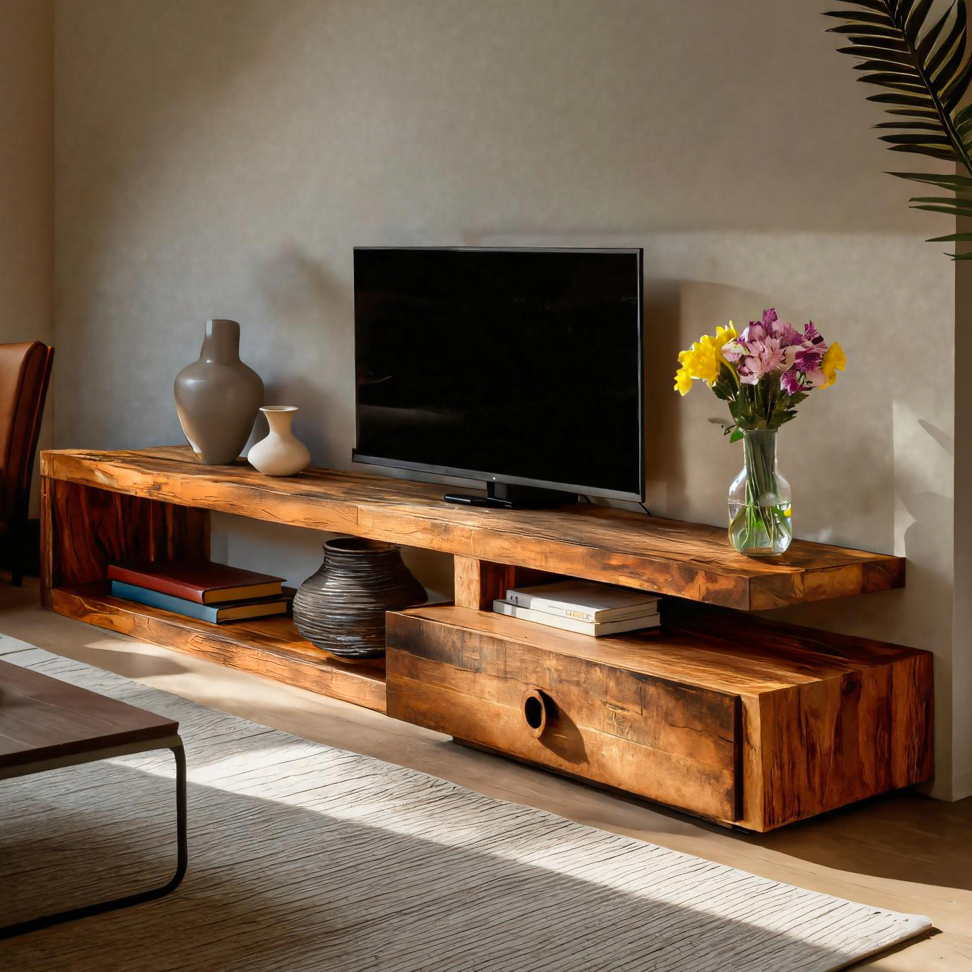 Modern TV Shelf For Living Room Or Media Unit