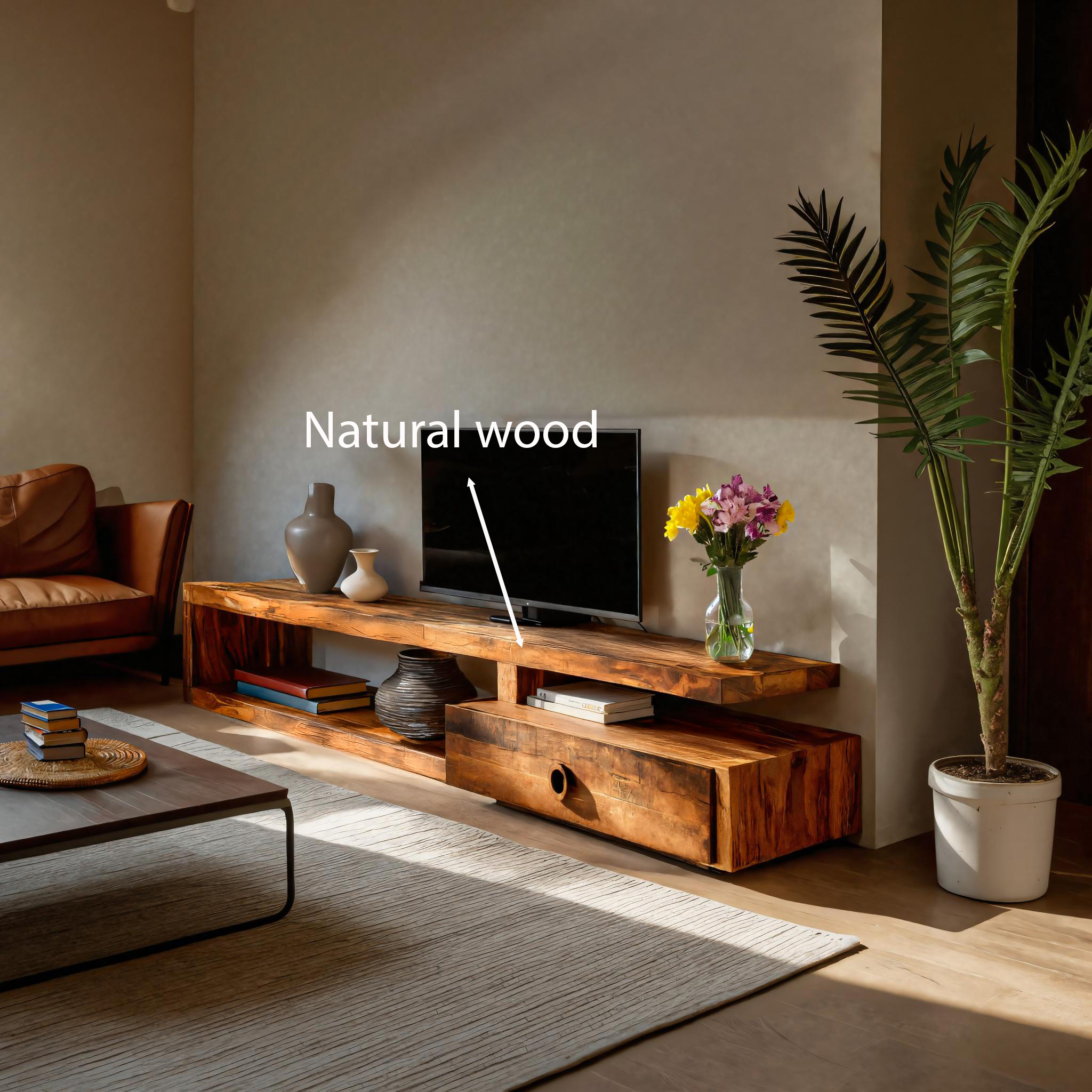 Modern TV Shelf For Living Room Or Media Unit
