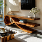 Modern Curved TV Stand For Living Room