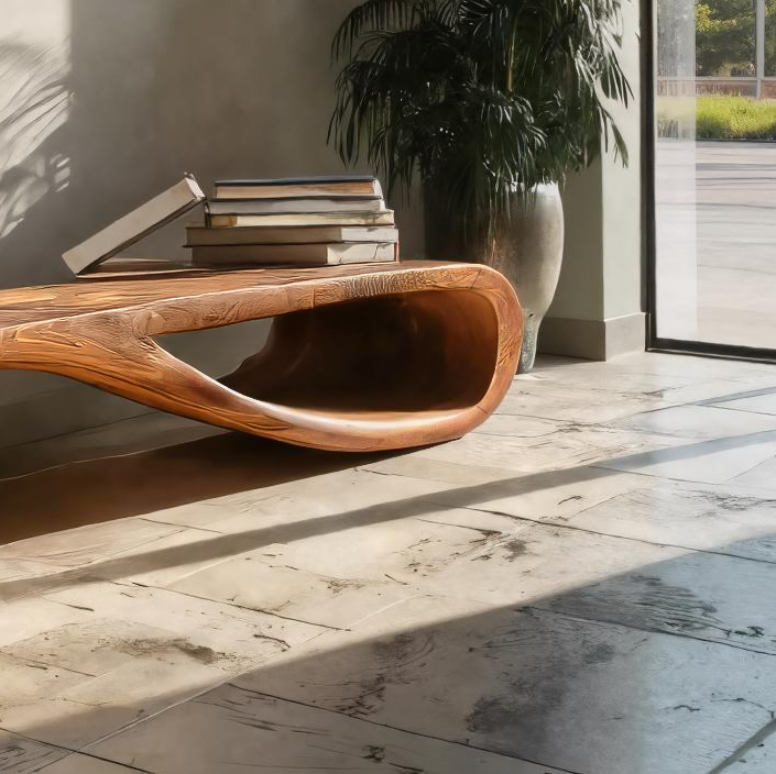 Elegant Bench Sculpted Curves For Contemporary Home Decor