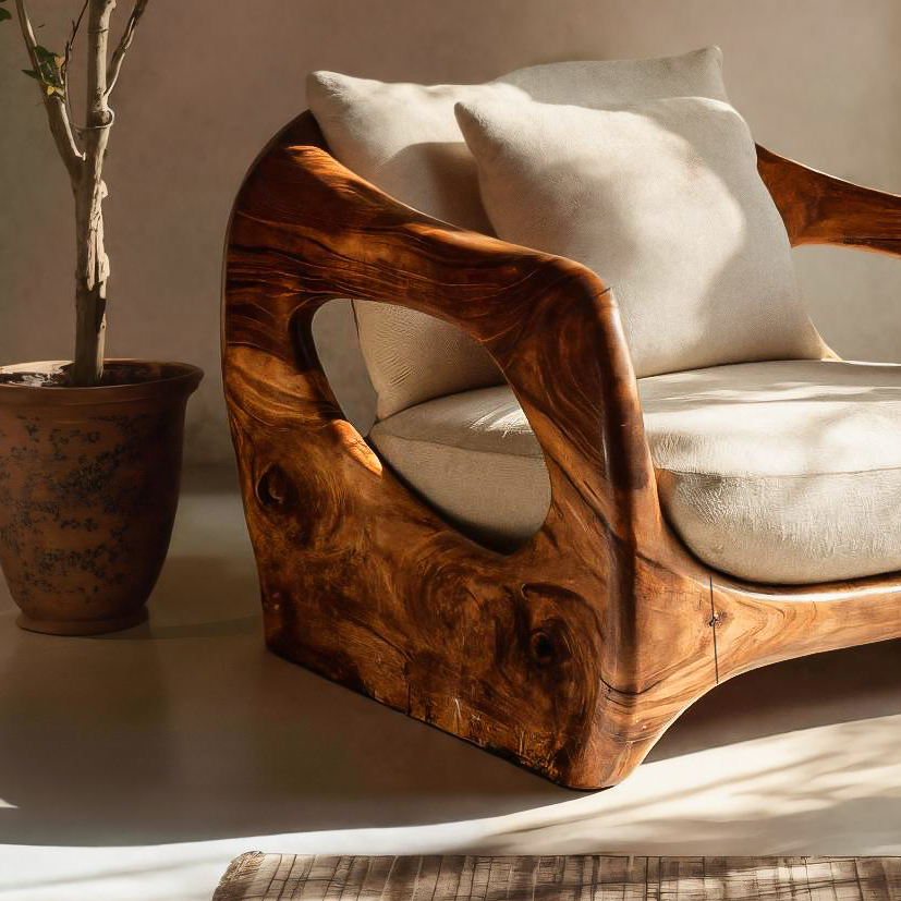 Minimalist Organic Lounge Seating For Living Room Interiors
