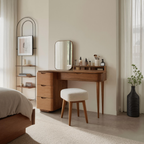 Elegant Vanity Table With Storage Drawers For Bedroom