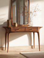 Elegant Handmade Vanity Table With Drawers For Bedroom