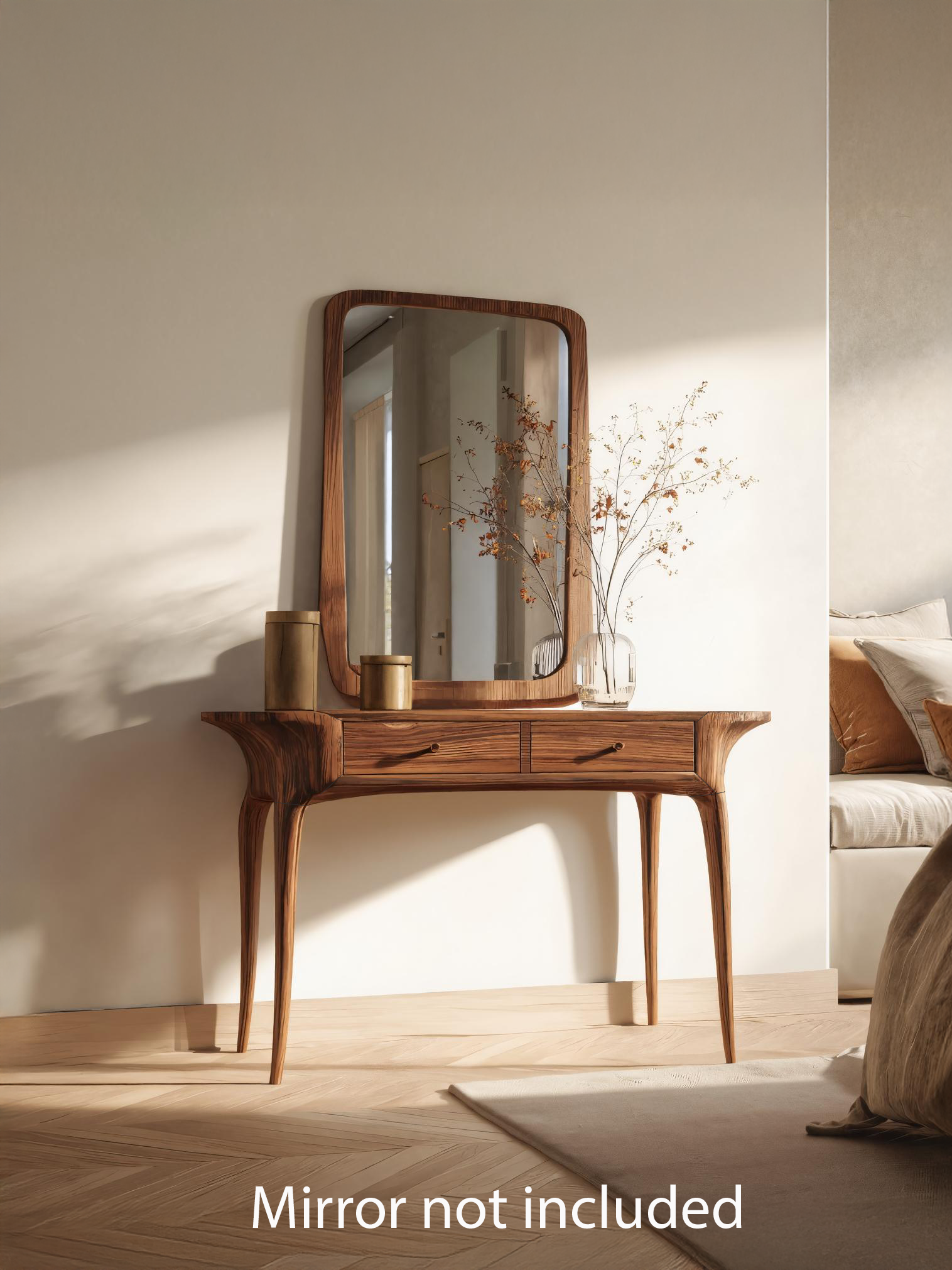 Elegant Handmade Vanity Table With Drawers For Bedroom