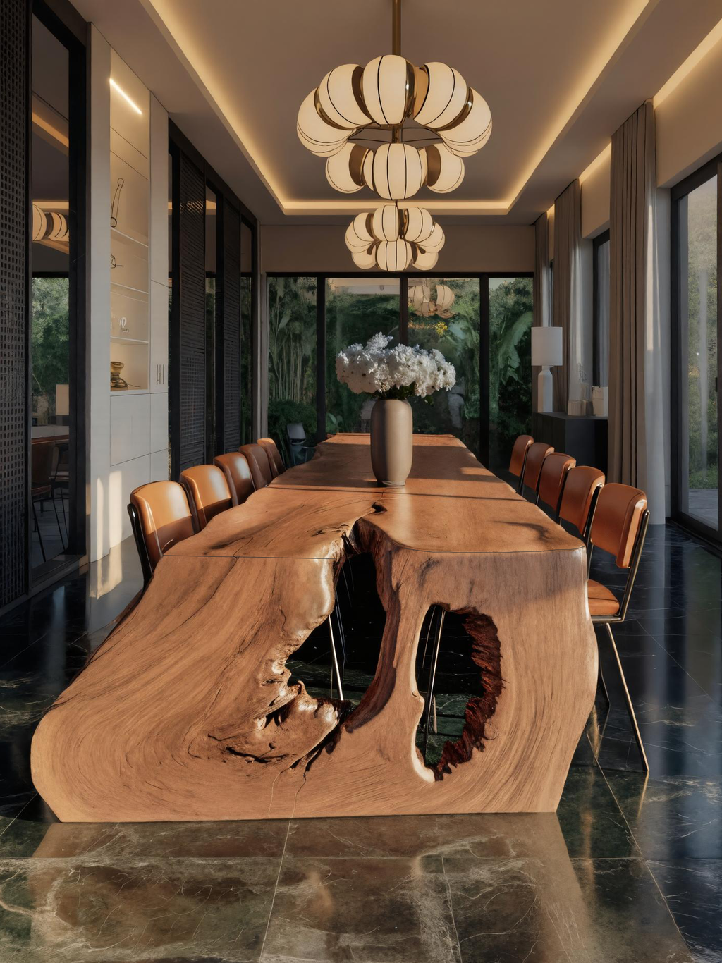 Modern Sculptural Dining Table For Dining Room