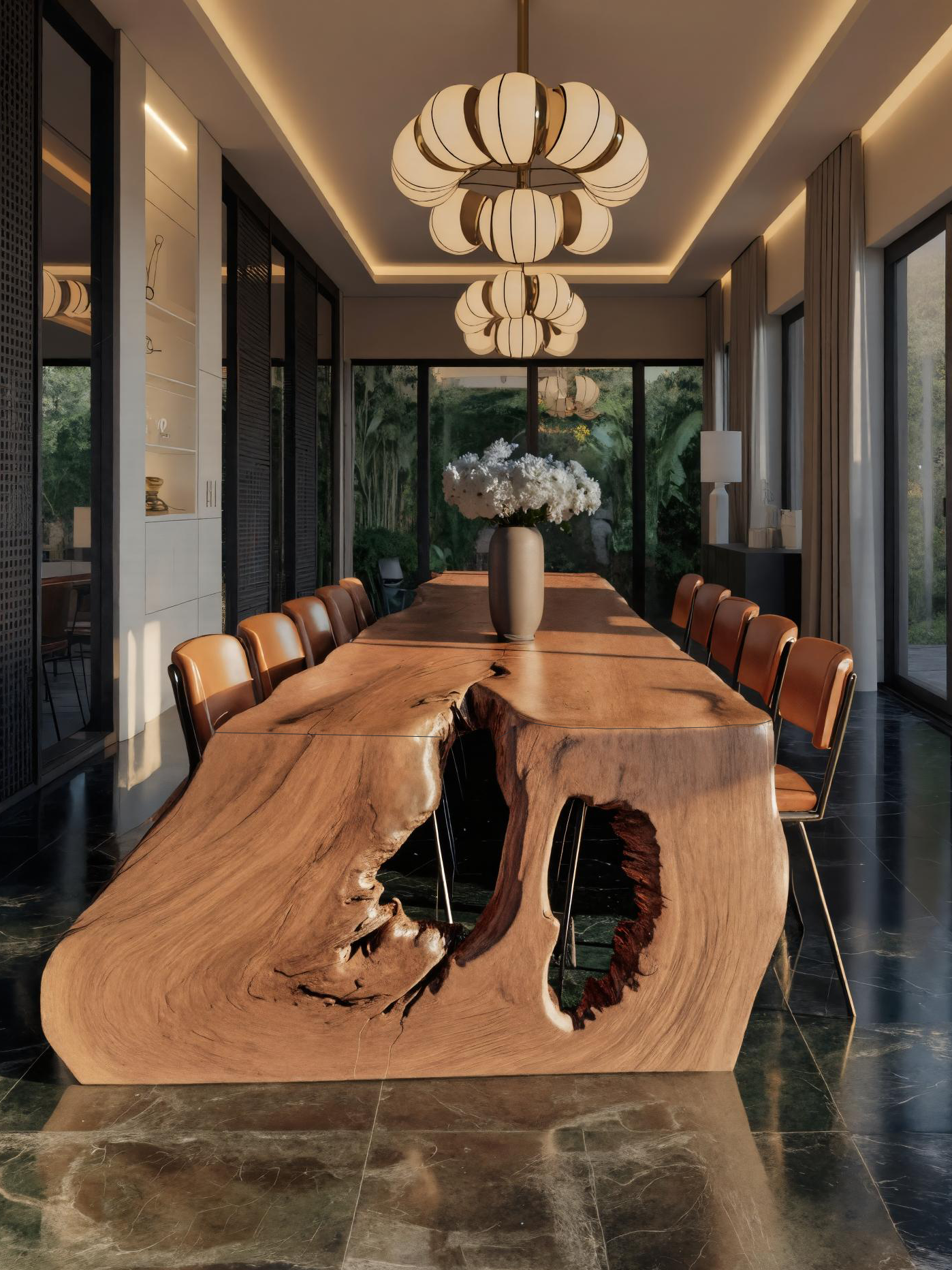 Modern Sculptural Dining Table For Dining Room