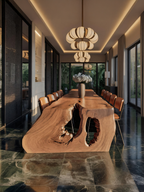Modern Sculptural Dining Table For Dining Room