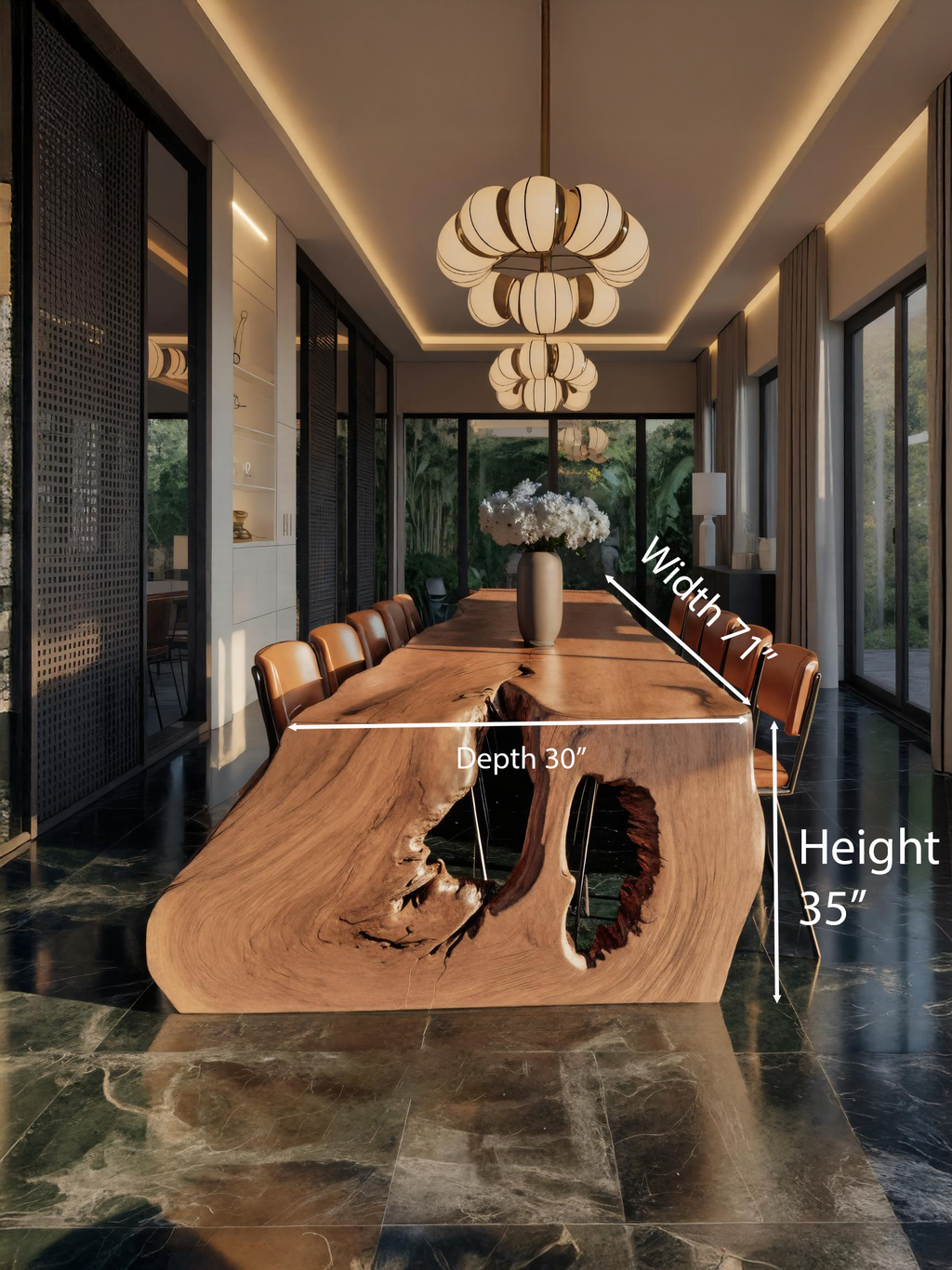 Modern Sculptural Dining Table For Dining Room