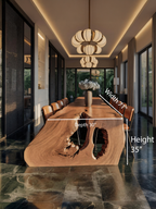 Modern Sculptural Dining Table For Dining Room
