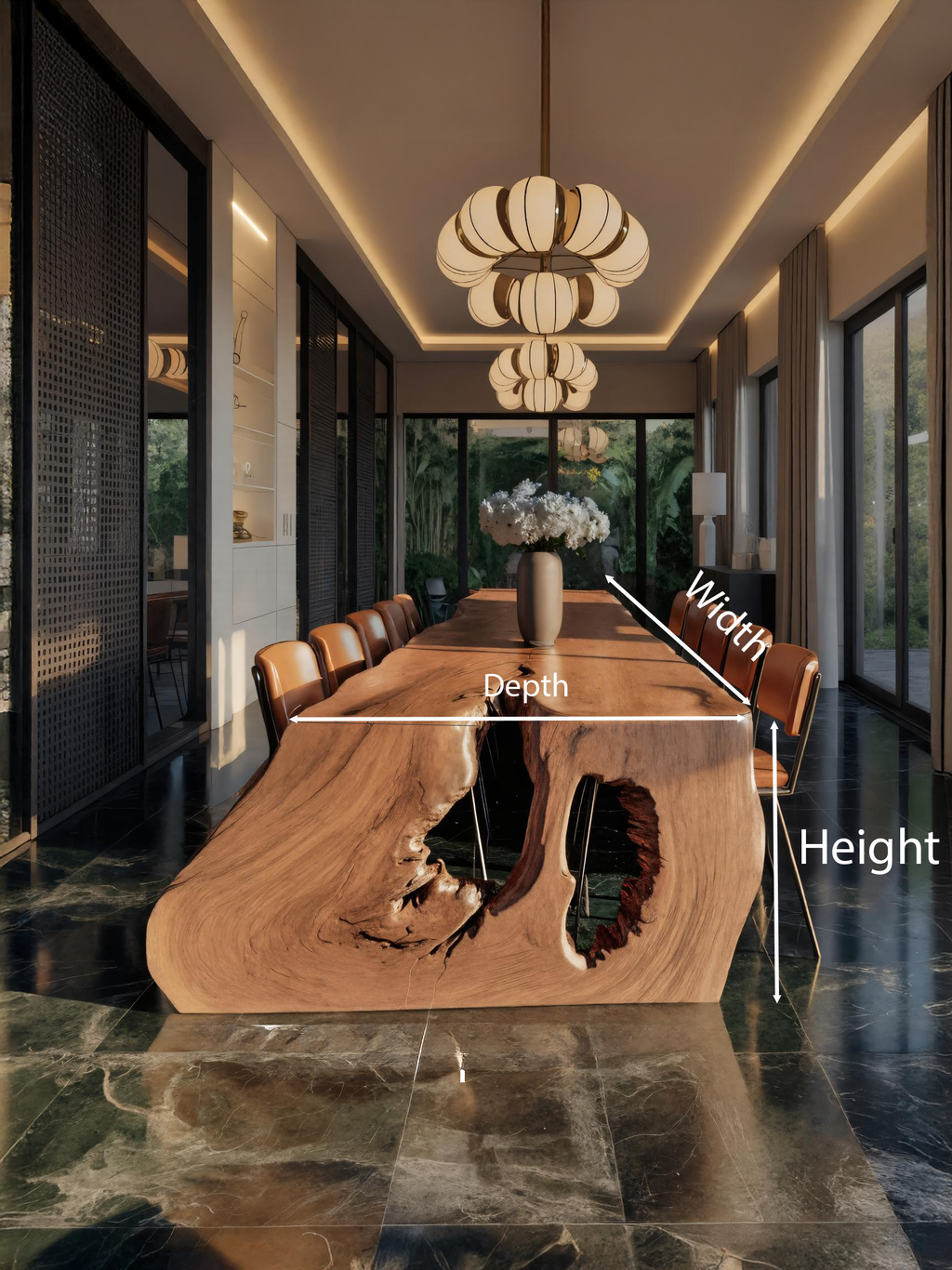 Modern Sculptural Dining Table For Dining Room