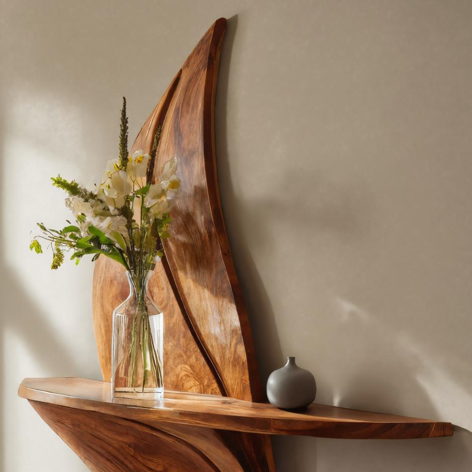 Modern Hallway Accent Shelf For Home Decor