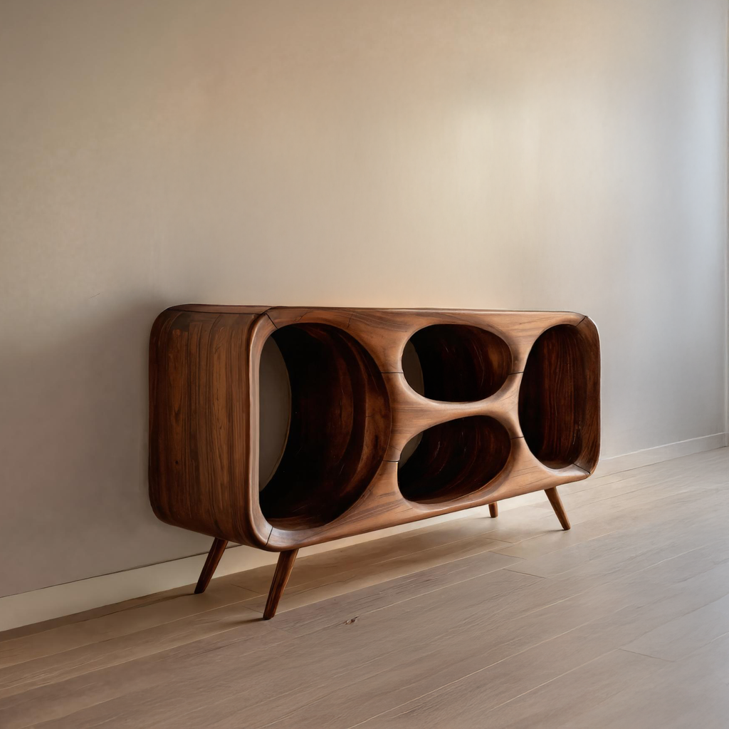 Modern Oval Sideboard For Holiday Decoration