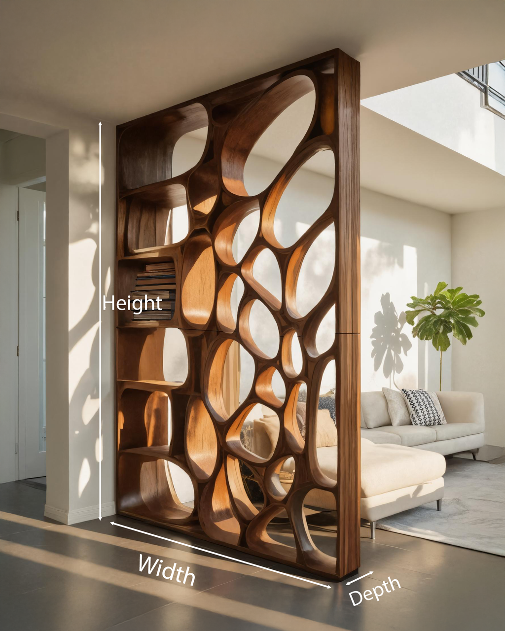 Modern Openwork Divider For Living Room Or Office