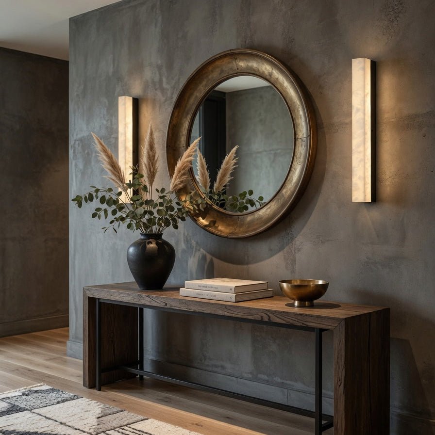 buyLinden Marble Sconce, Black - Morsale