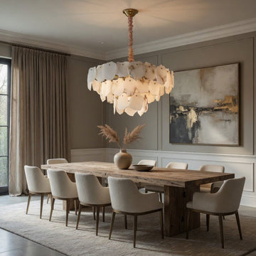 buyNorham Modern Marble Tiered Slice Chandelier - Morsale